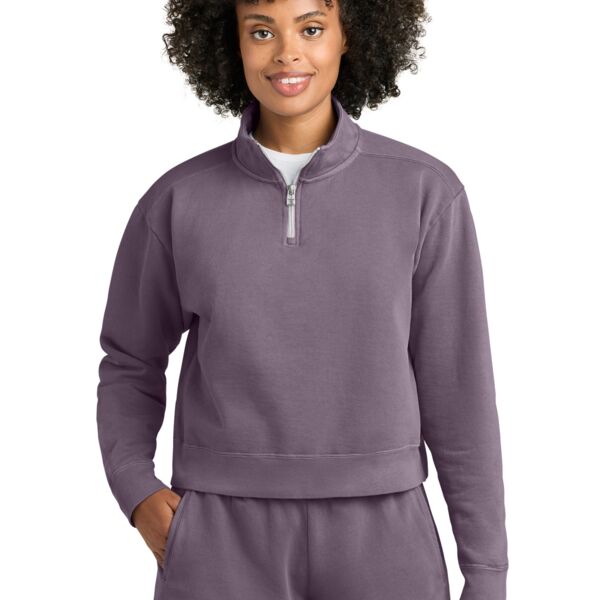 Women's Mid Length 1/4 Zip Sweatshirt Thumbnail