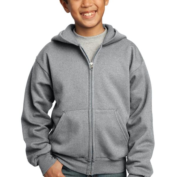 Copy of Youth Core Fleece Full Zip Hooded Sweatshirt Thumbnail