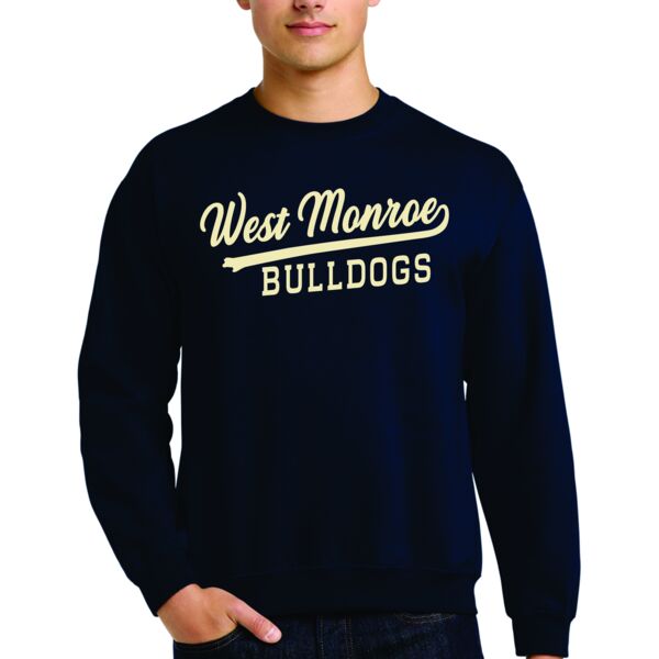 Bulldog Crew Neck - Navy  Thumbnail