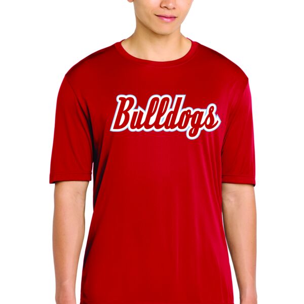 West Monroe Bulldogs Poly T-shirt - Red Thumbnail